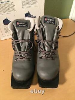 Merrell Touring Westwind Cross Country Ski Boots Nordic Nord 3 Pin Mens 9