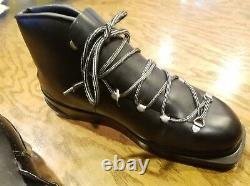 Montan Black Cross Country ski boots 50's-60's West Germany
