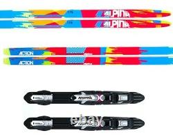 NEW ALPINA ACTION SKATING SKATE XC cross country SKIS/BINDINGS PACKAGE 182cm