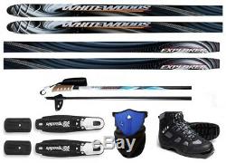 NEW EXPLORER XC cross country NNN SKIS/BINDINGS/BOOTS/POLES PACKAGE 160cm