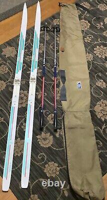 NORDIC -Sundins cross country skis, 190mm, Salomon Flex 95 bindings, DI Super polls