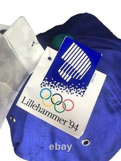 NWT Vintage 1994 Lillehammer Olympics Cap Hat Green Blue NOS Rare