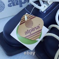 New VINTAGE Old Stock Mens Alpina Cross Country Ski Shoes Boots Euro Size 44 NWT