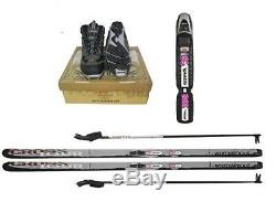 New Whitewoods Adult NNN Cross Country Package Skis Boots Bindings Poles 207cm