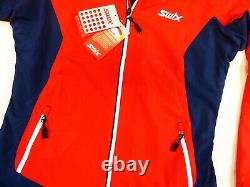 New! Womens Red Swix Cruising Set Cross Country Ski Jacket Sizex-large (xl)
