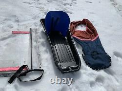 Nordic Cross Country Ski Pulk Pull Behind Sled for towing Children
