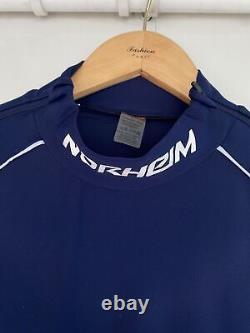 Norheim Cross Country Racing Ski Suit Men's Size L Blue Jersey Biathlon Top
