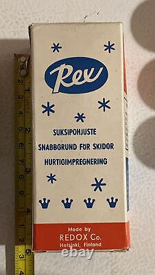 Original Vintage 1960's REX Ski Wax Countertop Display NOS Finland Cross Country