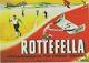 Original Vintage Poster Rottefella Swedish Cross Country Skiing 1945
