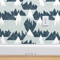 Peel-and-Stick Removable Wallpaper Slopes Mountains Skiing Snow Cross Country