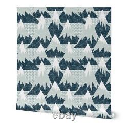 Peel-and-Stick Removable Wallpaper Slopes Mountains Skiing Snow Cross Country