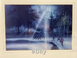 ROBERT PEAK Cross Country Skiing Professionally Framed / Matted U. S OLYMPIC TEAM