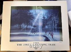 ROBERT PEAK Cross Country Skiing Professionally Framed / Matted U. S OLYMPIC TEAM