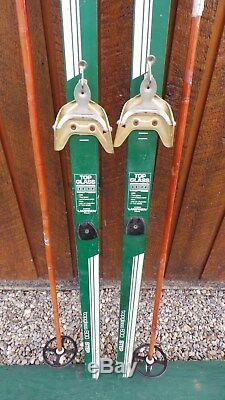 Ready to Use Cross Country 72 LAMPINEN 185 cm Skis WAXLESS Base + Poles