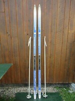 Ready to Use Cross Country 81 Long SPLITKEIN 210 cm Skis + NNN Bindings + Poles