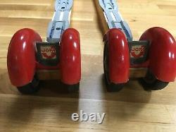 Roller Skis JOFA 3 wheel cross country skis with red fenders