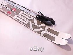 Rossignol Evo Waxless 186cm Skis Cross Country XC Nordic NNN Binding & Poles