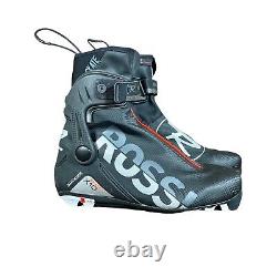 Rossignol Race Skate X-10 Nordic Cross Country Ski Boots Size 40 Eu Black Euc