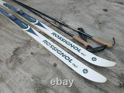 Rossignol Tempo 178cm Cross Country Ski SNS Salomon Profil Bindings with Poles