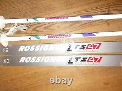 Rossognol LTS 47 Series XL Cross Country Skis Bindings, Poles, Bag 210mm 81 inch