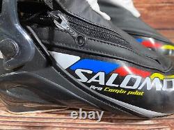 SALOMON Pro Combi Nordic Cross Country Ski Boots Size EU39 1/3 US6.5 SNS Pilot