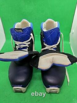Salomon 4.1 Cross Country Ski Snow Boots Women's Size 9/ 41 Eur 7.5uk SNS Blue