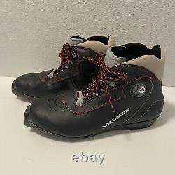 Salomon Escape 3 Cross Country Ski Boots Men Size 11 Gift Black Red Winter
