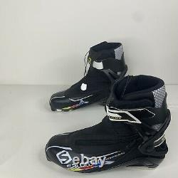 Salomon Mens Size 10.5 Black Equipe 8 SK XC Cross Country Skate Ski Boots