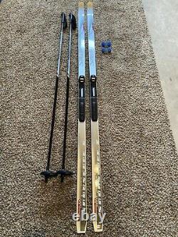 Salomon Snowscape 8 Cross Country Skis L 183 Set with 5056 Rossignol Poles
