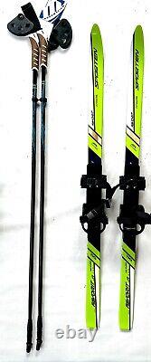 Sporten Favorite 110cm junior xc skis with junior freeheel bindings and poles