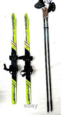Sporten Favorite 110cm junior xc skis with junior freeheel bindings and poles