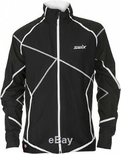 Swix Elite cross country ski jacket mens black Medium