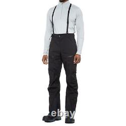 The NORTH FACE Black SHEDDER Waterproof Ski Suspender PANTS Mens MEDIUM / R NEW