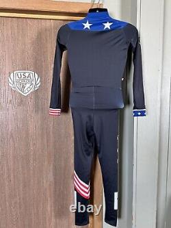 USA Nordic Combined Cross Country One Piece Race Suit Team Uniform Men's XS