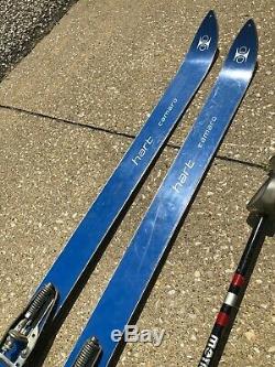 VTG 77 HART Camaro Blue Combination Cross Country Downhill Snow Ski with Poles