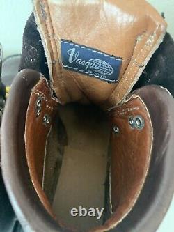 VTG Vasque 3 Pin Nordic Cross Country Ski Boots Men's 9 Made In Italy Leather
