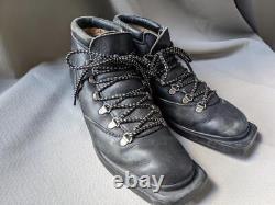 Vintage 3-PIN cross country ITALY made 8.5 M boots FIBIANO skywalk MENS black