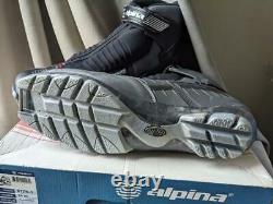 Vintage ALPINA cross country 48 EU (13.5 US) ski boots NNN gray TR-40