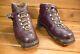 Vintage Bally Sport Cross Country Ski Boots Brown Leather Swiss Made