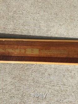 Vintage Bonna Wooden Cross Country Skis Model 2000 Made In Norway Troll 190s