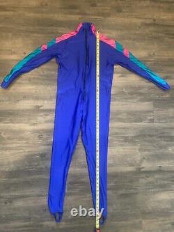 Vintage Cross Country Ski Sunbuster Body Suit Unitard Mens Large Made In USA