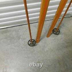 Vintage Eggen Norwegian Cross Country Skis and Sparta 135 Poles