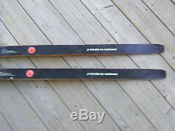 Vintage Elite TUR 210cm Waxable Hickory Wooden Cross Country Skis 3-pin Binding