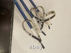 Vintage Exel Cross Country Ski Poles 140CM / 55 Made In Canada Blue 2 Pairs