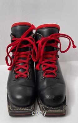 Vintage Gronell Montagna Sport Nordic 3-Pin Cross Country Boots Mens Size 8UK