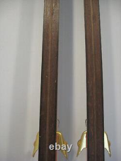 Vintage HEAD LT 188-cm Wood NORWAY Cross-Country Skis withRottefella 3-pin Binding