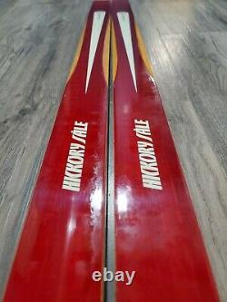 Vintage Hickory Wood Red Norge Skis Cross Country Cabin Decor Norway Trysil Knut