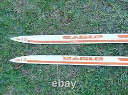 Vintage Jarvinen Cross Country Skis Eagle Waxless Rottefella Bindings