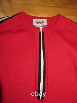 Vintage MACY'S Ski-Shop Wagner & Reinert Label 1/2 Zippered (LG) Wool Sweater