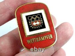 Vintage Official Winter Olympic Participation Olympic Innsbruck 1964 RARE TYPE